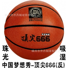 正品约翰逊篮球666 进口吸湿皮（珠光）