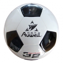 欧威尔AWS5809黑白黑红足球 5号pu贴合足球 耐磨耐压