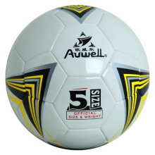现货新款高档5号足球 欧威尔AW-S5807白色镜面儿童充气足球