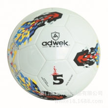 爱迪威克优质5号正品足球 WKS596白色镜面胶粘贴皮足球