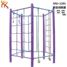 联合训练器爬绳爬杆组合 四柱五用联合